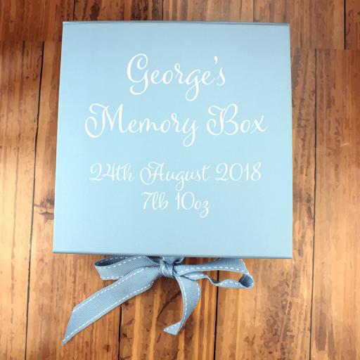 Baby Blue Memory Box