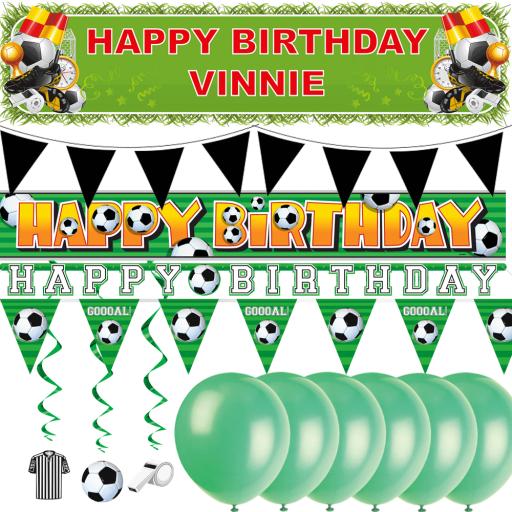 Personalised Party At Home Kit - Football