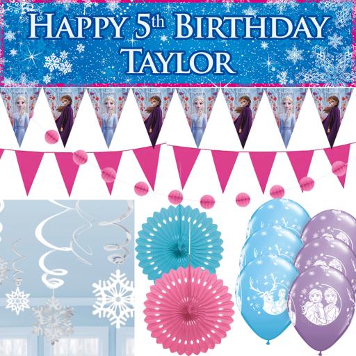 Personalised Party At Home Kit - Frozen