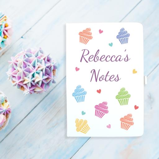 Notebook - Cupcakes &amp; Hearts