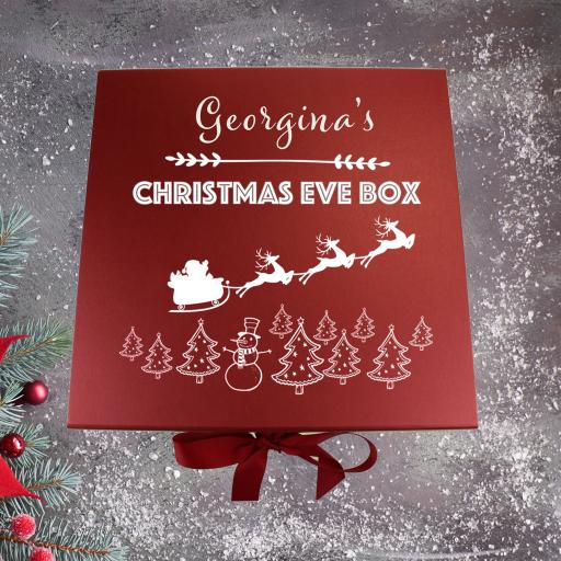 Christmas Box Red Santa