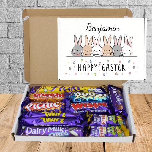 Send Cadburys Easter Bunnies Personalised Chocolate Box