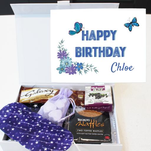 Luxury Personalised Butterfly Pamper Box