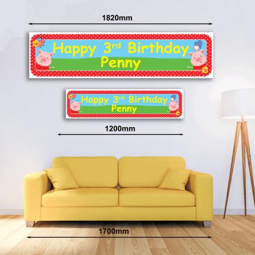 Personalised Banner - Pig