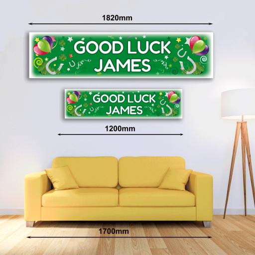 Personalised Banner - Good Luck