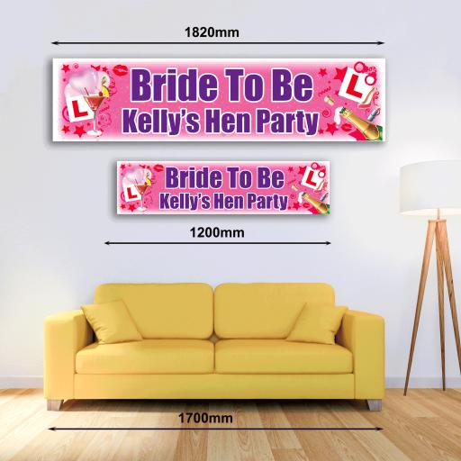 Personalised Banner - Hen Party