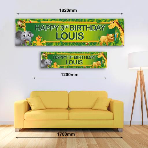 Personalised Banner - Jungle
