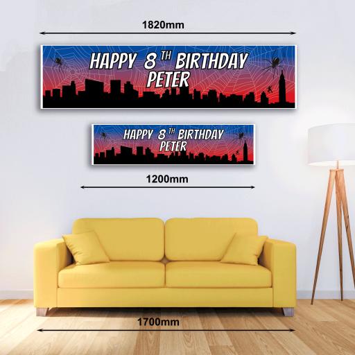 Personalised Banner - Spider