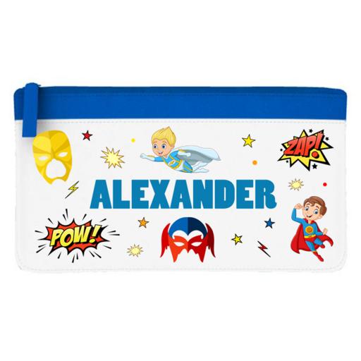 Superhero Personalised Pencil Case