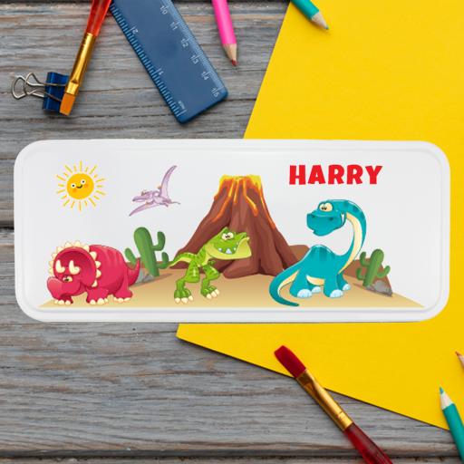 Dinosaur Scene Pencil Tin