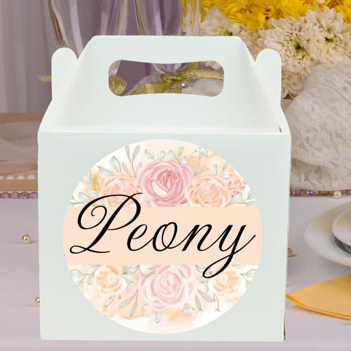 Children's Wedding Activity Box with Pink &amp; Peach Roses