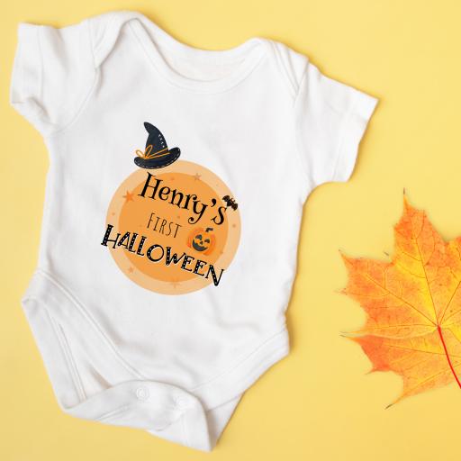 Personalised 1st Halloween Baby Vest