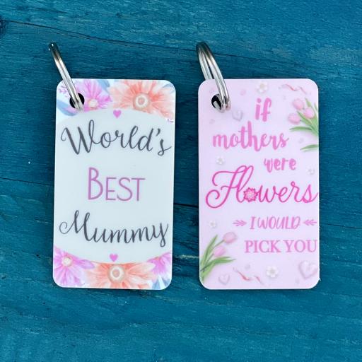 If Mother's were Flowers Keychain