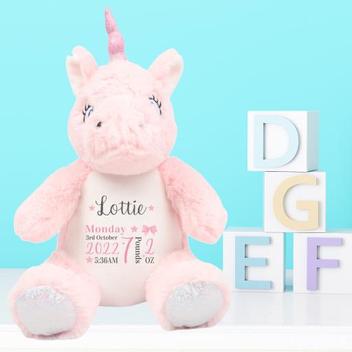 Unicorn Baby Girl Plush Soft Toy