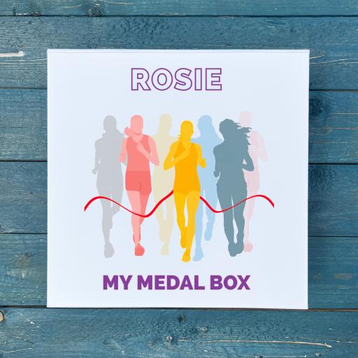 Personalised Womens Running Medal Box